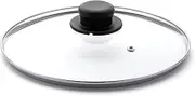 Zanetti - Glass lid with knob for pots and pans, diameter 38 cm, diameter 38 cm, transparent