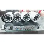 高雄監視器 台灣製造8路主機+SONY晶片鏡頭*4+DVE 1A變壓器*4 另環名 大華 可取 海康 HM-4M16A