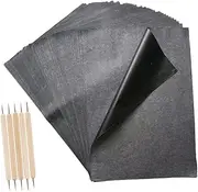 KONTONTY Wide Application Transfer Copy Paper A4 for Drawing Sewing Embossing Carbon Paper Sheets Pen