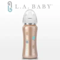 在飛比找momo購物網優惠-【美國L.A. Baby】超輕量醫療級316不鏽鋼保溫奶瓶 