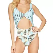 The bikini Lab pineapple one piece women's size medium