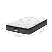 Giselle Bedding 24cm Mattress Pillow Top King Single
