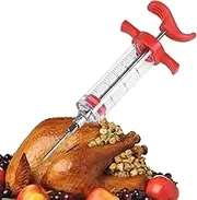 Meat Injector - Meat Injector Syringe with Stainless Steel Needle | Marinade Flavor Injector with Needle for BBQ Grill Smoker Turkey