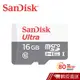 SanDisk Ultra microSD UHS-I 16GB 記憶卡白 80MB/s 蝦皮直送