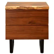 [Sleeping Giant] Croft Australian Blackwood Bedside Table - 2 Drawer
