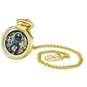 Stuhrling Original 991 02 Modena Mechanical Automatic Skeleton Mens Pocket Watch