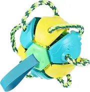 Dog Flying Disc Toy Interactive Fetch Throwing Toy for Pets Portable for Training Playtime