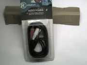 6' SHIELDED AUDIO Y-CABLE 1/4" (6.33mm) STEREO MALE TO DUAL RCA PHONO
