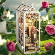 DIY Book Nook Kit DIY Miniature Dollhouse Kit Bookend Stand for Teens and Adults