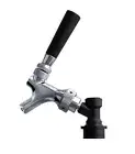 Beer Faucet, Chrome, Cornelius Ball Lock Disconnect Attached