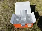 Jagermeister FROSTED Shot Glasses Set of 6 With Embossed Logo BRAND New in Box