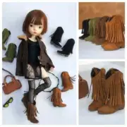 Blyth Shoes OB24 Retro Fringed Boots Pullip Boots Doll Accessories Fit