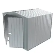 Build-a-Shed 2.3 x 2.3 x 2.3m Gable No Side Doors Shed - Zinc