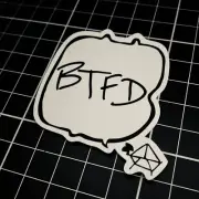 BTFD Sticker | HODLories | Australian designed crypto stickers