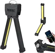 Gym Lamp for Posing, 7th Gear Dimming, Magnetic Work Light with 180 Degree Folding, Power Bank Camping Light, Portable Magnet LED Posing Lamp with Hanging Hook 1pcs
