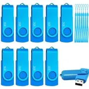 USB Drive 2GB USB 2.0 Flash Drive 10 Pack Pendrive Swivel Thumb Zip Jump Flas...