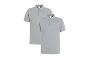 2 Pack Mens Cotton Blank Plain Jersey Golf Polo Collared T Shirt Tee Tops Bulk