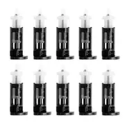 10Pcs Plastic Mounting Clip for Intel 4 Way CPU Coolers 1155 775 CPU Heatsink Mount Pin Push Screw blackwhite