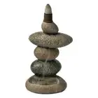 Zen Rock Stack Backflow Cone Waterfall Incense Burner Holder Resin Home Decor