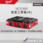 【吳師傅工具】美沃奇 MILWAUKEE 48-22-8424 配套工具箱(中)