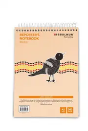 BIBBULMUN RULED SPIRAL NOTEBOOK Top Bound A5 7mm 300 Pages