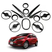 For Nissan Note Hatchback 2017 19 20 Carbon Interior Airvent Console Trim Cover