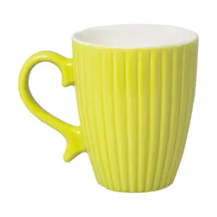 【EXCELSA】新骨瓷馬克杯 檸檬綠325ml(水杯 茶杯 咖啡杯)