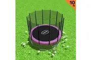 Kahuna Blizzard 10ft Trampoline with Net-Pink