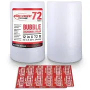 Bubble Cushioning Wrap 5/16 Inch 2 Rolls of 12in x 5/16in x 36ft (Total 72ft)