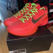 Size 8 Nike Zoom Kobe 6 Protro Low Reverse Grinch FV4921-600 Brand New