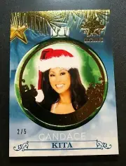 2019 Benchwarmer CANDACE KITA Holiday ORNAMENT Gold Foil Variant/5 PLAYBOY Sexy