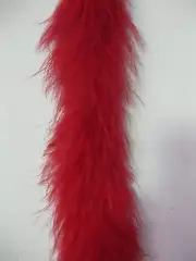 Red Marabou Feather Boa 6ft Sold by Piece