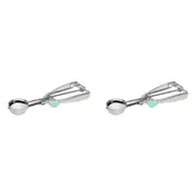 2PK Wiltshire Stainless Steel/Silicone Grip Cookie Dough Ball Scooper Tool 6cm