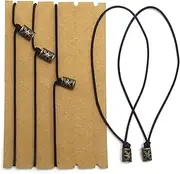Traveller's Notebook Elastic Bands - Leather Journal Refill Connection Band Straps Replacements - 5 Pack of Jump Bands with Toggles for Leather Journals and Standard TN Travellers Notebooks