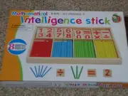 Mathematical Intelligence Sticks NEW wooden number cards & rods ages 3+