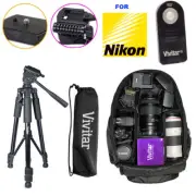 52" TRIPOD + VIVITAR BACKPACK +IR REMOTE + 2X 52MM + WIDE ANGLE 52MM RUB HOOD