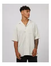 [St Goliath] Whitley Short Sleeve Shirt in Oat
