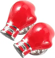 [WRITWAA] 2pcs Sports Medal Brooch Pin Boxing Brooch Brooches Men Badges Pin for Men Boxing Badge Prom Jewelry for Men Funny Pin Jewelry Lapel Pin Retro Brooch Badge for Men Red Metal