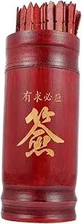 HOOTNEE 1 Set Container Coin Chinese-Style Sticks for Divination Home Buddha Chinese- Style Divination Bucket Decision Chinese Divination Game Chinese Fortune Kau Bucket Prop Paper