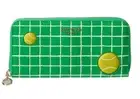 Tennis Anyone? NWT Kate Spade Tennis Net W/Applique Ball Zip Around Wallet $210