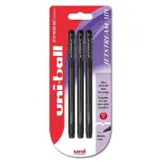 uni-ball Jetstream SX-101 Rollerball Pen - Black, Pack of 3