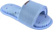 Foot Scrubber Shower Personal Foot Wash Brush with Suction Cup Foot Scrub and Massage Shower Scrubber 1PCS Blue