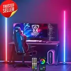 Corner Floor Lamp 2 Pack RGB Smart LED 16 Million Colors Music Sync App Remote
