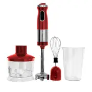 Electric Stick Blender Hand Blenders/Mixer 700ml Chopper - Red