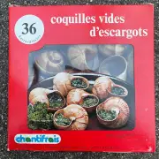 Coquilles Vides D'escargots Empty Shells For Canned Snails Box of 36 From France