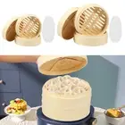 Bamboo Steamer Basket 2 Layer Steaming Basket with Lid and Steaming Cloth EmMeT