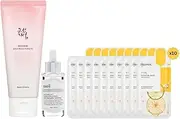 KLAIRS Freshly Juiced Vitamin Drop 35ml, BEAUTY OF JOSEON Apricot Blossom Peeling Gel 100ml, MEDIHEAL Vita Essential Mask Bundle 10-Piece Set