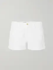 [FRAME] FRAME - Le Cutoff Denim Shorts - White - 34 34 White