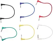 Vaguelly 6pcs Electric Guitar Cable Guitar Pedal Cord Patch Cable Audio Connect Wire Musical Instrument Accessories Bass Amp Cord Metal