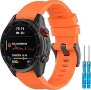 Haotop Sport Silicone Replacement Bands Strap 26mm Compatible with Garmin Fenix 7X/Fenix 6X/Fenix 5X Puls/Fenix 3 HR